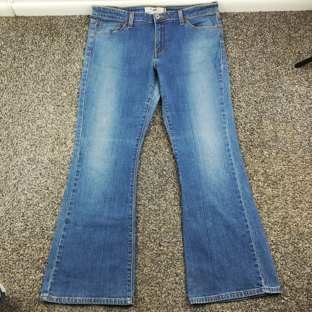Vintage 2005 Levis Jeans 519 Flare High Rise Sz 15 M 36x31 Stretch EUC!